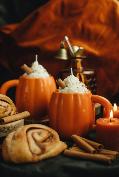 Vonná svíčka „Dýňové latte“ .Sojový vosk