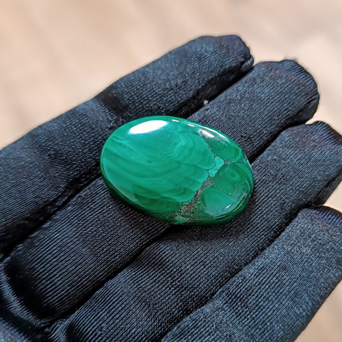Malachit, ID M5088, 31x20 mm - výprodej