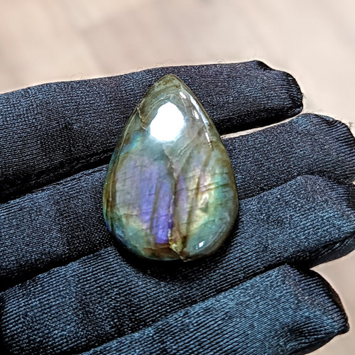 Labradorit, ID 5098, 41x28 mm - výprodej