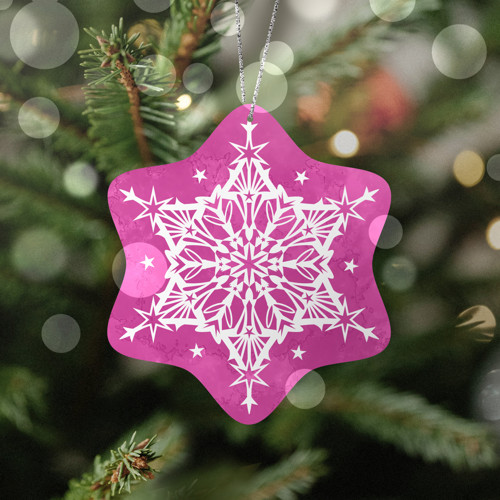 Elegantní snowflake ozdoba - jak hvězda