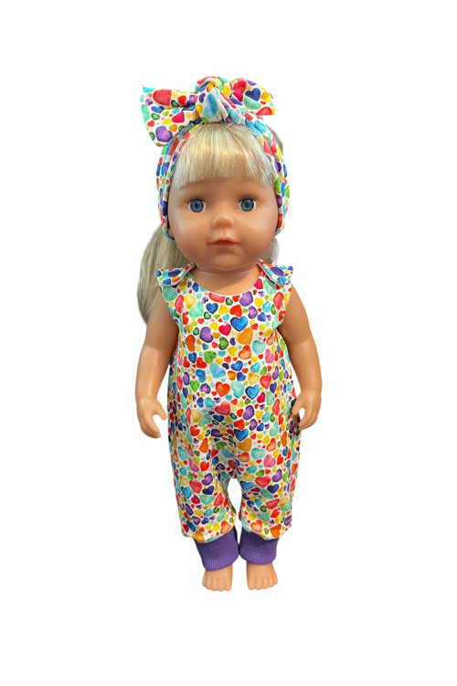 Oblečko pre Baby Born 43 cm - srdiečka