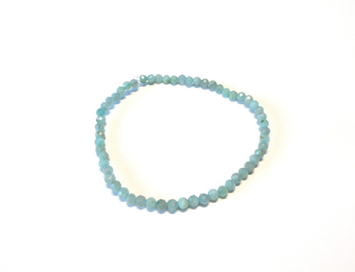 Larimar - jemný broušený náramek