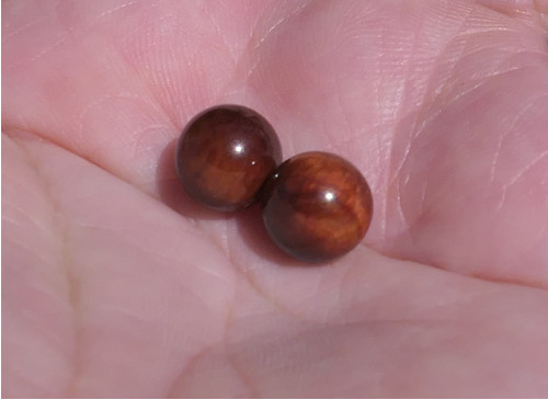 2x kulička 8 mm - býčí oko V1253