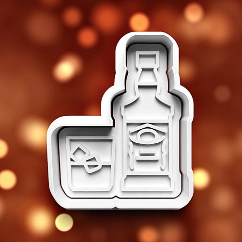 Dvoudílné vykrajovátko - ALKOHOL - skotská s ledem