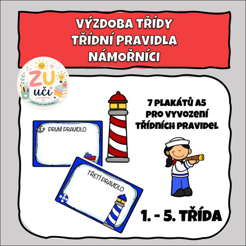 Výzdoba třídy - Třídní pravidla - Námořníci