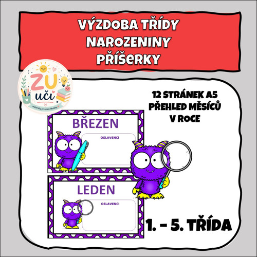 Výzdoba třídy - Narozeniny - Příšerky — foto 1