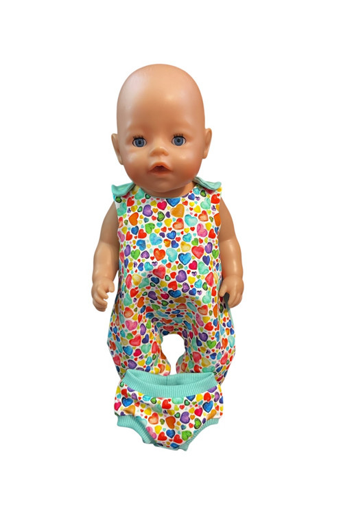 Oblečko pre Baby Born 43 cm - srdiečka