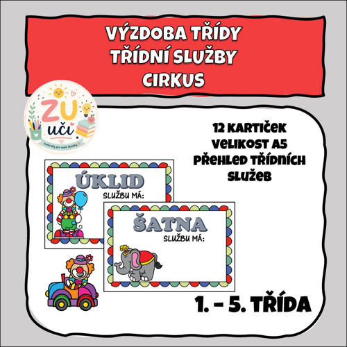 Výzdoba třídy - Služby - Cirkus