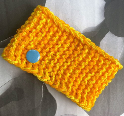 Pletená čelenka s odepínacím buttonem — foto 1