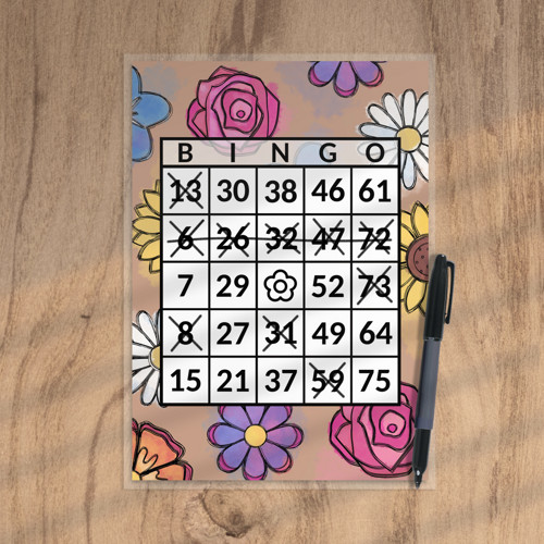 Bingo Floral watercolour 1 mix