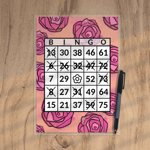 Bingo Floral watercolour 1 růže