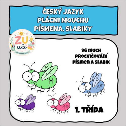 Plácni mouchu - Písmena a slabiky