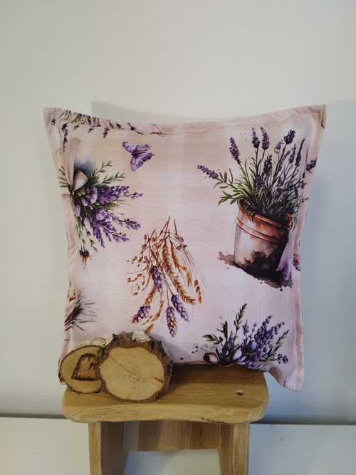 Povlak na polštářek LEVANDULE košík 40*40cm