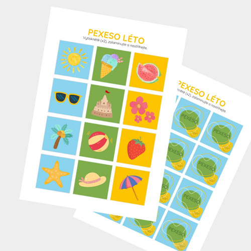 Pexeso Léto - PDF