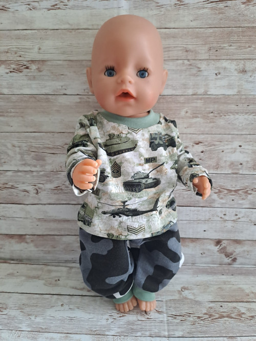 Baby born 43 cm - vojenský pro kluky