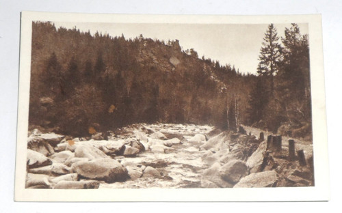 ČB čistá POHLEDNICE • Šumava, Klostermannova cesta — foto 1