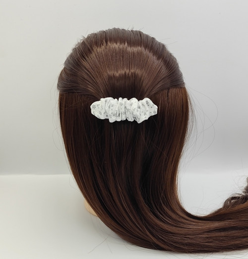 Spona do vlasů scrunchie kvítky 8 cm — foto 1