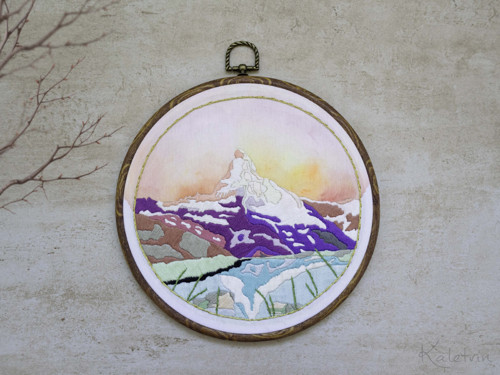 Vyšívaný obraz Matterhorn