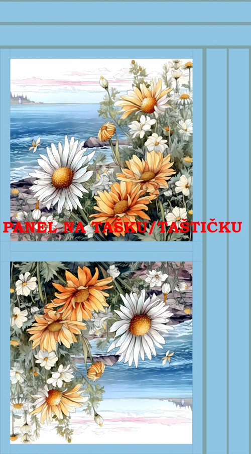 Panel na tašku/taštičku - bavlna XL