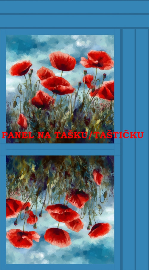 Panel na tašku/taštičku - bavlna XL