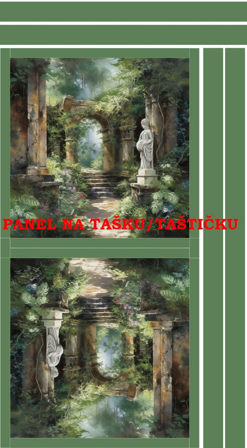 Panel na tašku/taštičku - bavlna XL