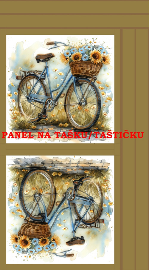 Panel na tašku/taštičku - bavlna XL