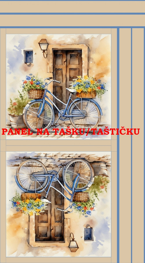 Panel na tašku/taštičku - bavlna XL
