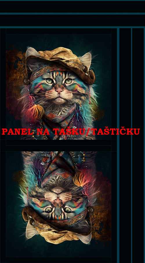 Panel na tašku/taštičku - bavlna XL