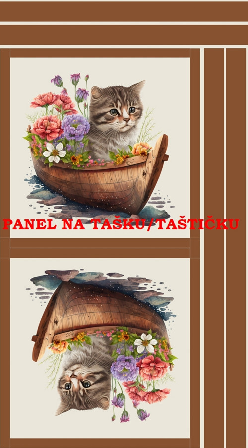 Panel na tašku/taštičku - bavlna XL