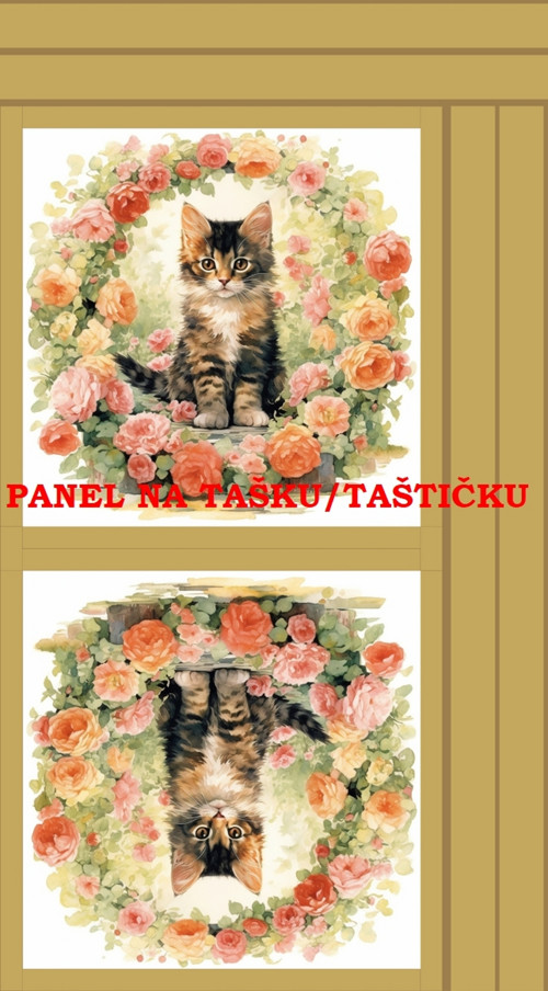 Panel na tašku/taštičku - bavlna XL