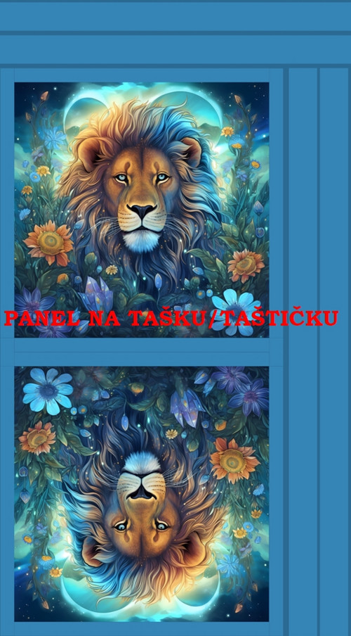 Panel na tašku/taštičku - bavlna XL