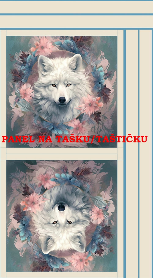 Panel na tašku/taštičku - bavlna XL