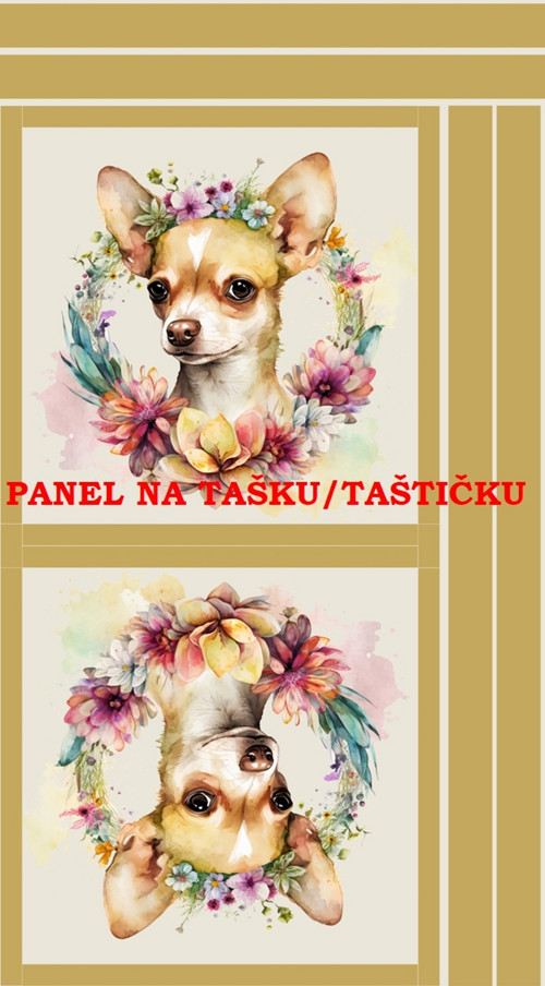 Panel na tašku/taštičku - bavlna XL