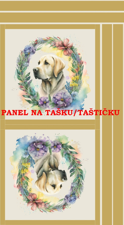 Panel na tašku/taštičku - bavlna XL