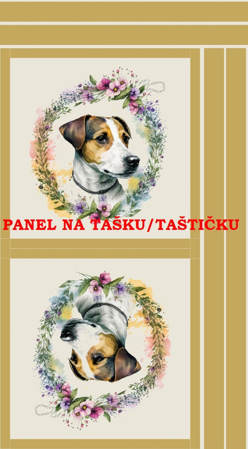 Panel na tašku/taštičku - bavlna XL