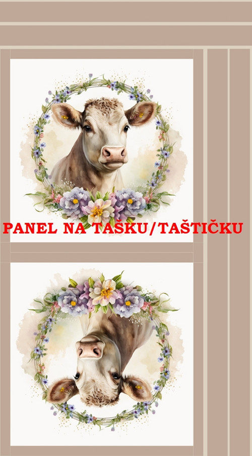 Panel na tašku/taštičku - bavlna XL