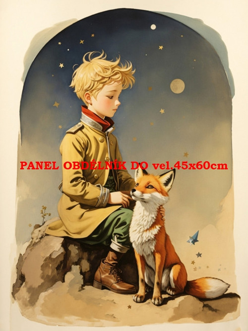 Bavlněný panel Malý princ 7x10 cm — foto 1