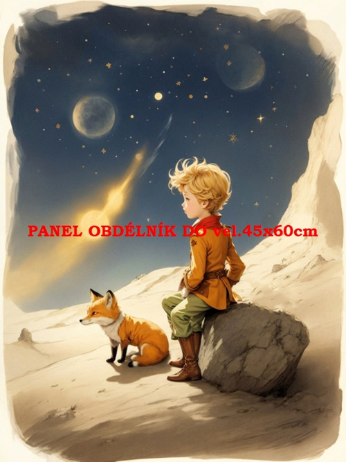Bavlněný panel Malý princ 7x10 cm — foto 1