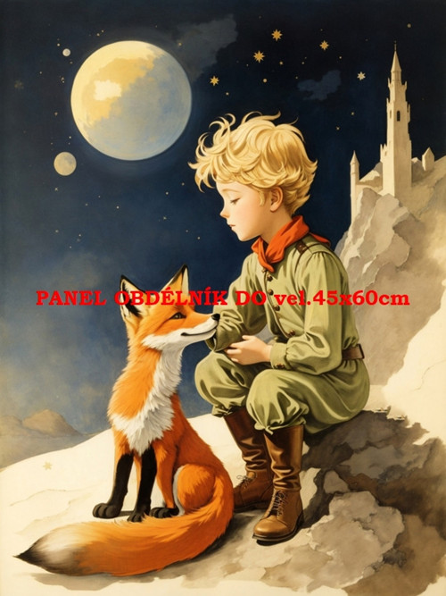 Bavlněný panel Malý princ 7x10 cm — foto 1