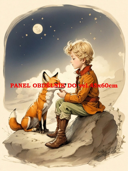 Bavlněný panel Malý princ 7x10 cm — foto 1