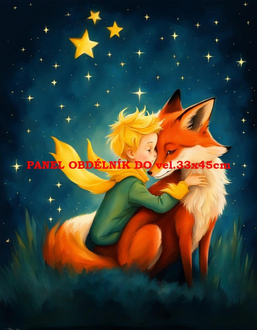 Bavlněný panel Malý princ 7x10 cm — foto 1