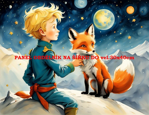 Bavlněný panel Malý princ 7x10 cm — foto 1