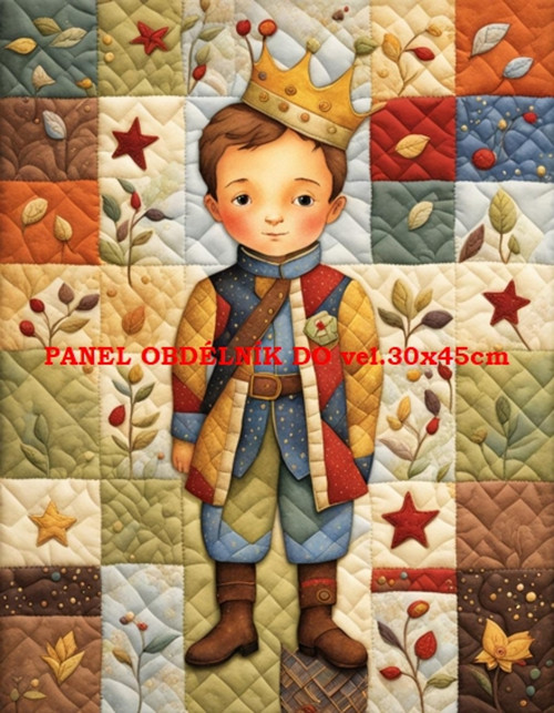 Bavlněný panel Malý princ 7x10 cm — foto 1