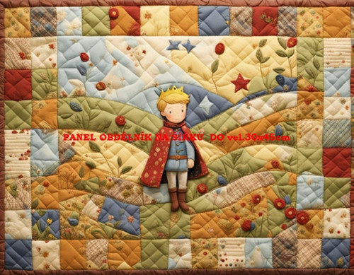 Bavlněný panel Malý princ 7x10 cm — foto 1