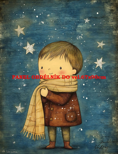Bavlněný panel 7x10 cm