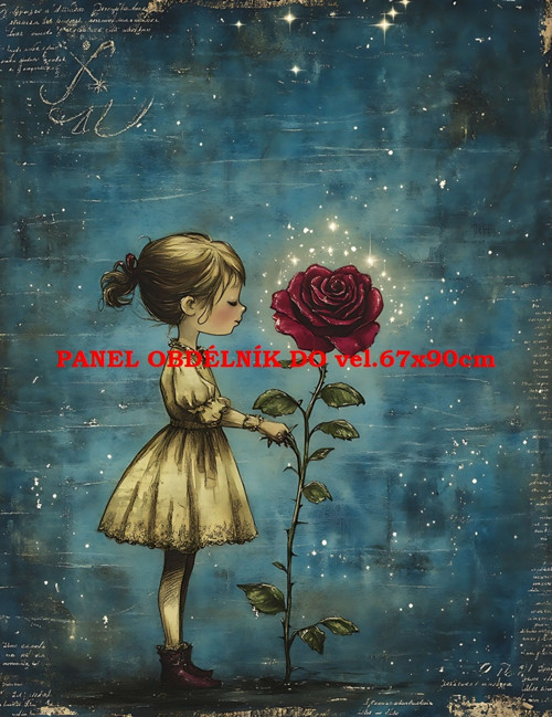 Bavlněný panel 7x10 cm