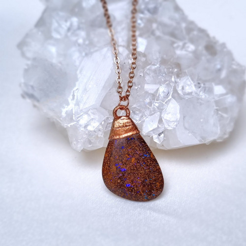 Magický australský boulder opál - /náhrdelník