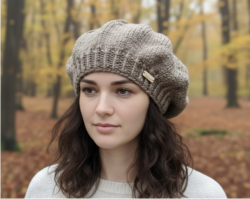 Pletený Baret