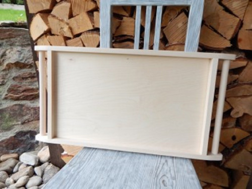Podnos bukový přírodní 62 x 31 x 5 cm