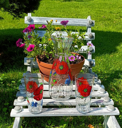 Karafa sada- vlčí mák — foto 1